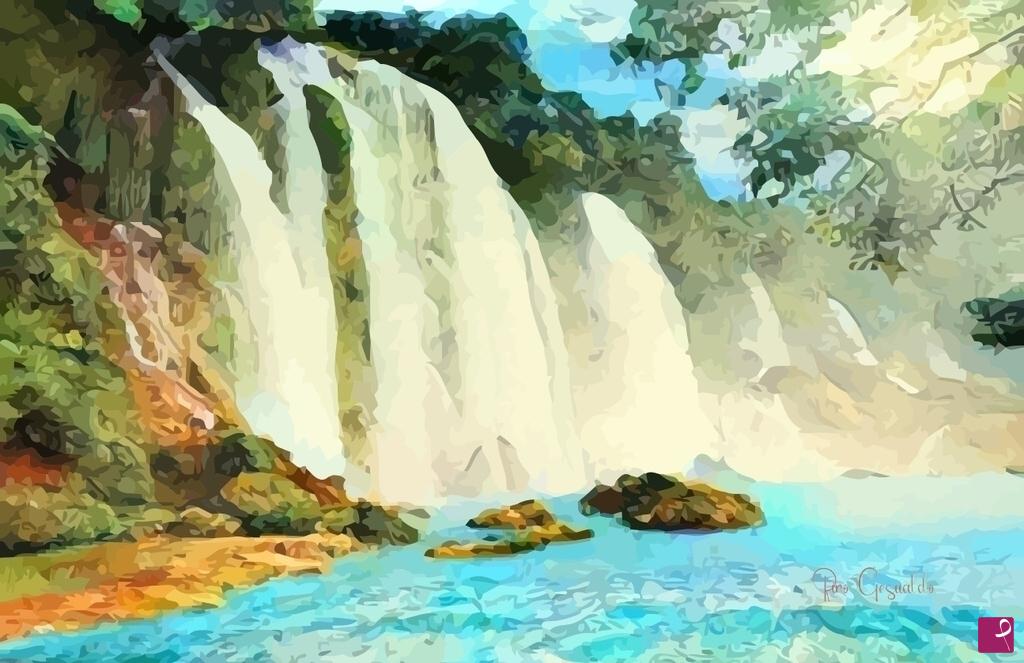 quadri in vendita online - Cascata