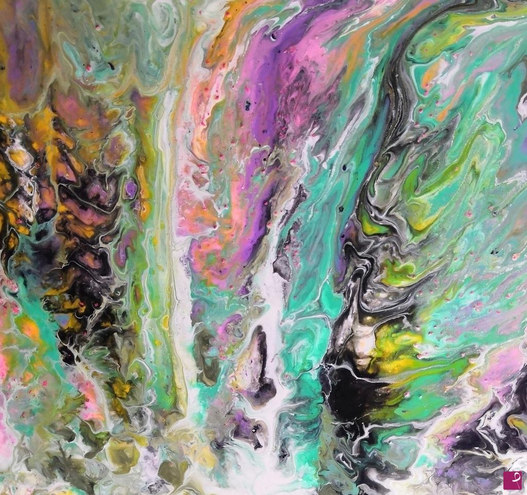 quadri in vendita online - CASCATA DI COLORI 2