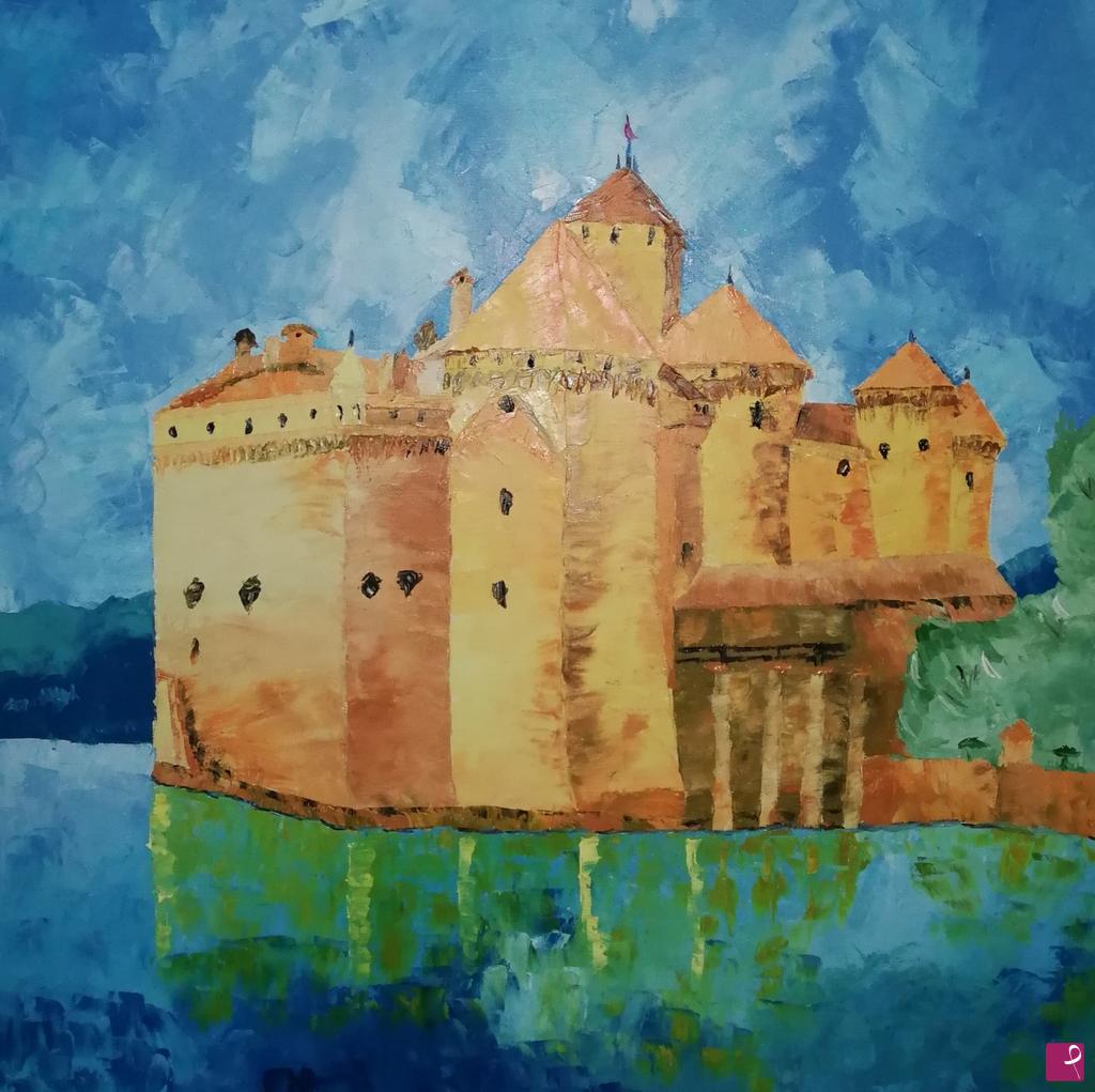 quadri in vendita online - Castello di Chillon Svizzera 