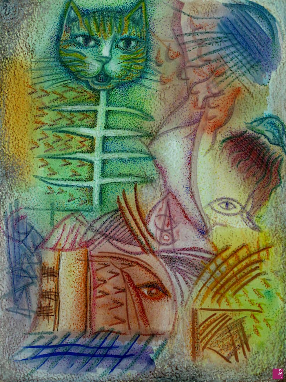quadri in vendita online - Catfishbone and Jellyfish