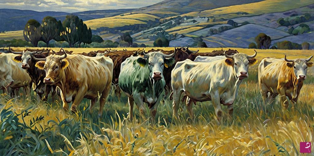 quadri in vendita online - Cattle 2