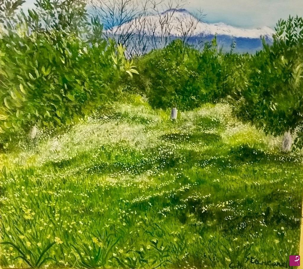 quadri in vendita online - Cavalera's trees