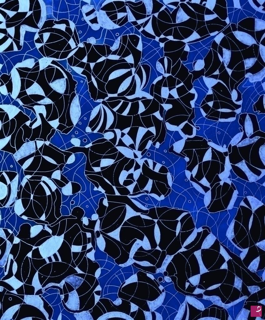 quadri in vendita online - Cavalieri blu