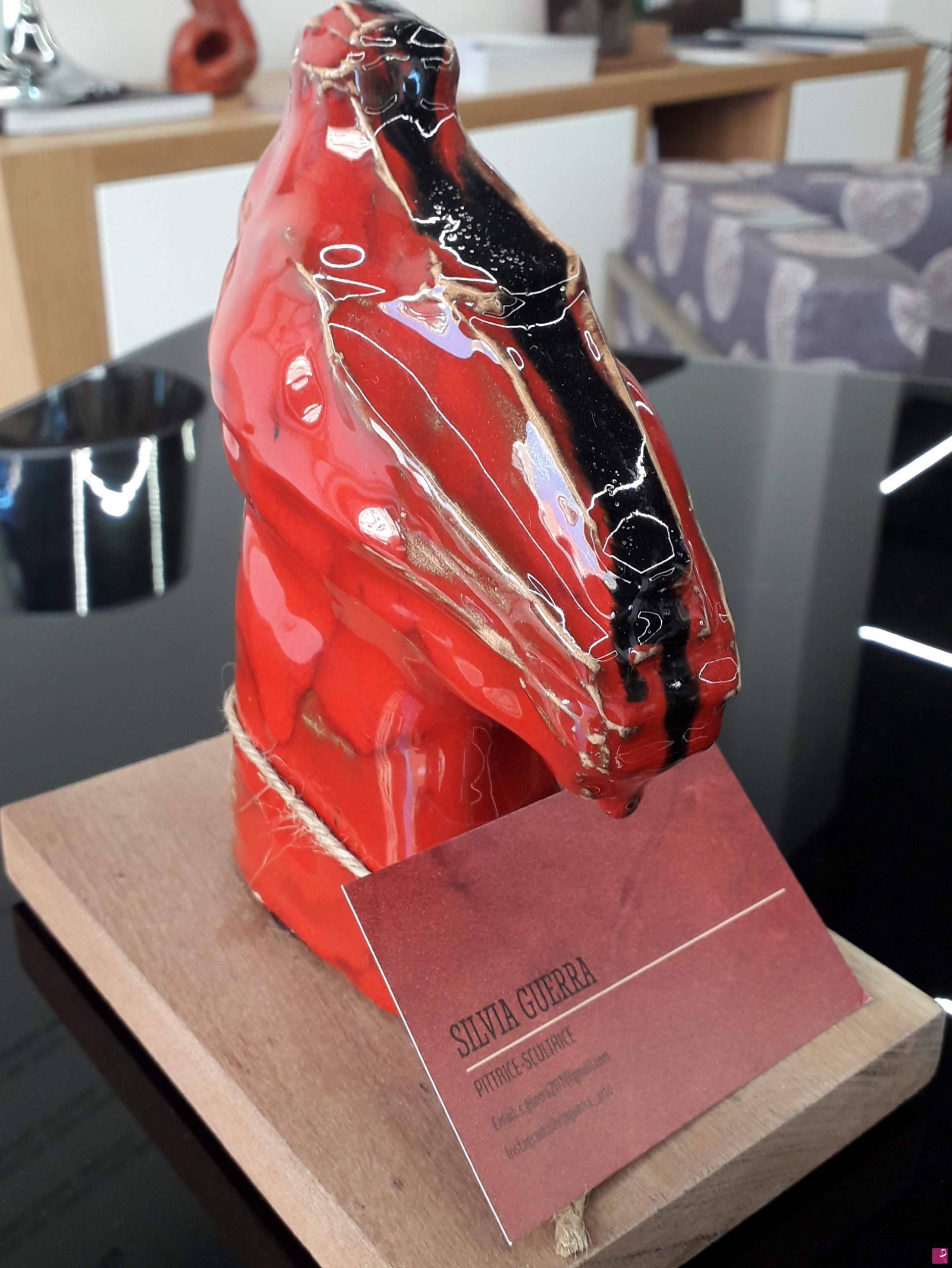quadri in vendita online - Cavallo Rosso