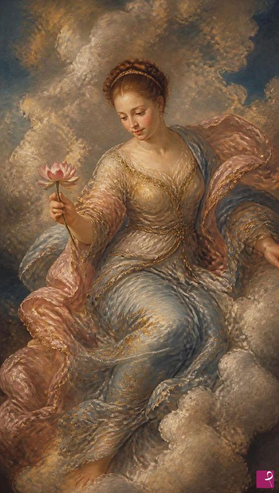 quadri in vendita online - Celestial Bearer of the Lotus