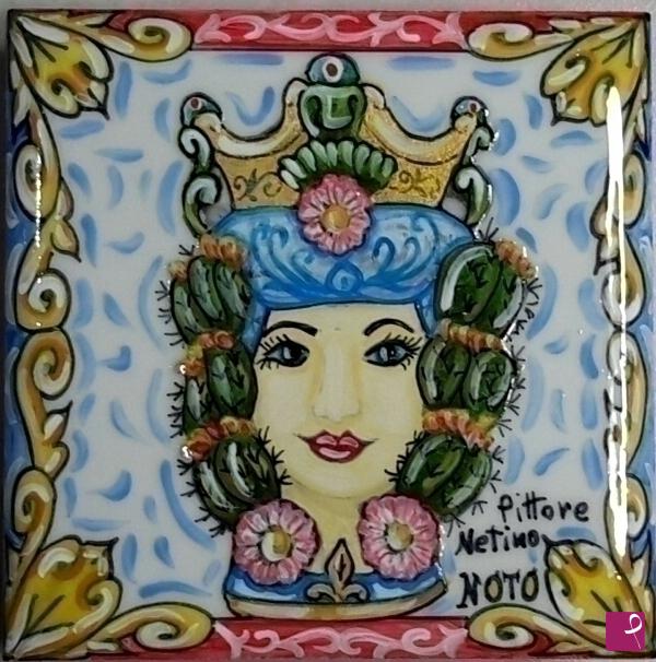quadri in vendita online - Ceramica artistica siciliana - collezione 2021 n.° 43