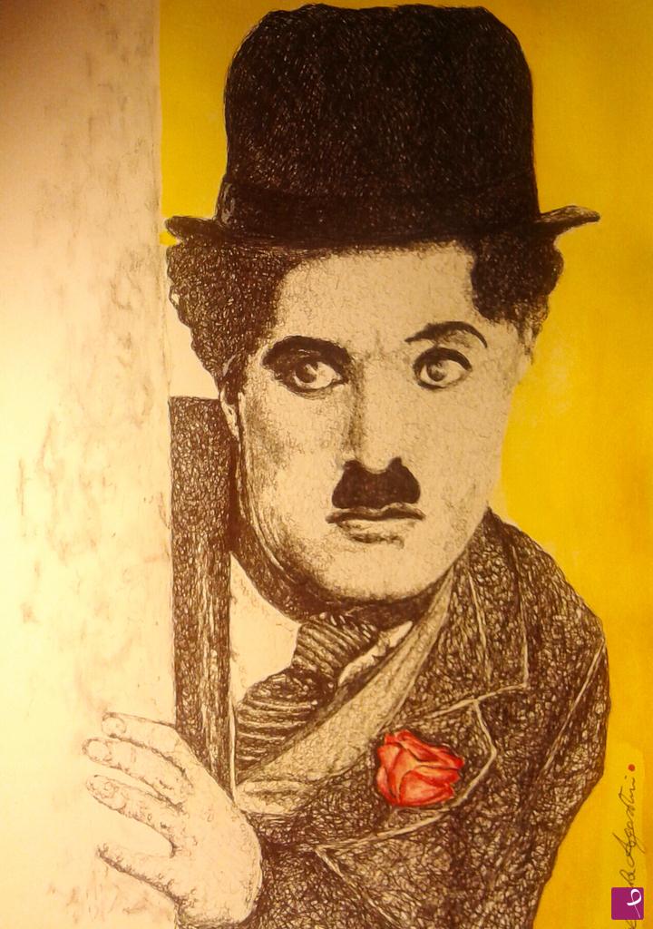 quadri in vendita online - Charlie Chaplin