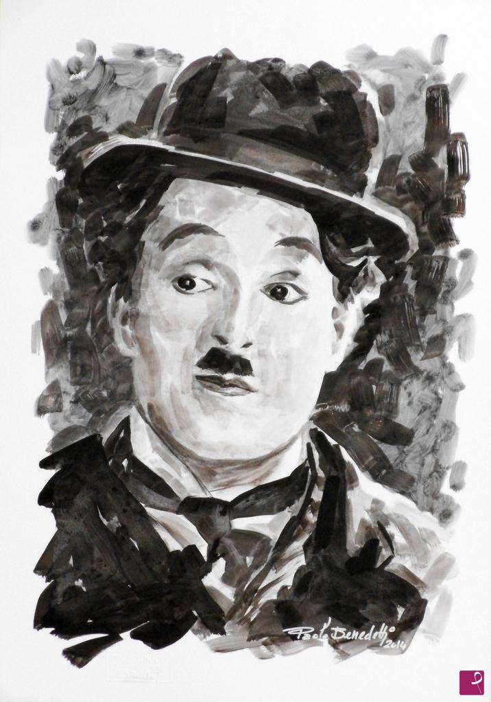quadri in vendita online - Charlie Chaplin