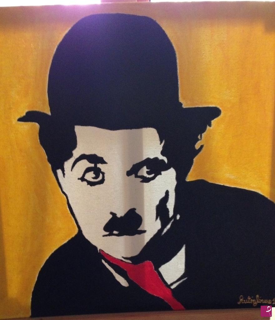 quadri in vendita online - Charlie chaplin