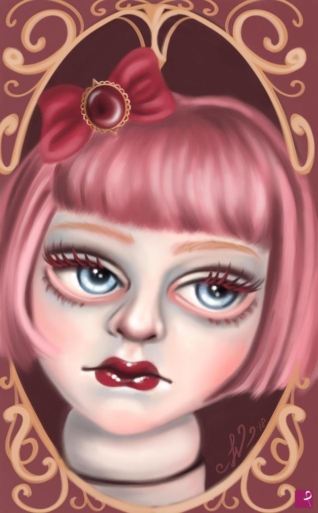 quadri in vendita online - Charlotte-Victorian Doll I