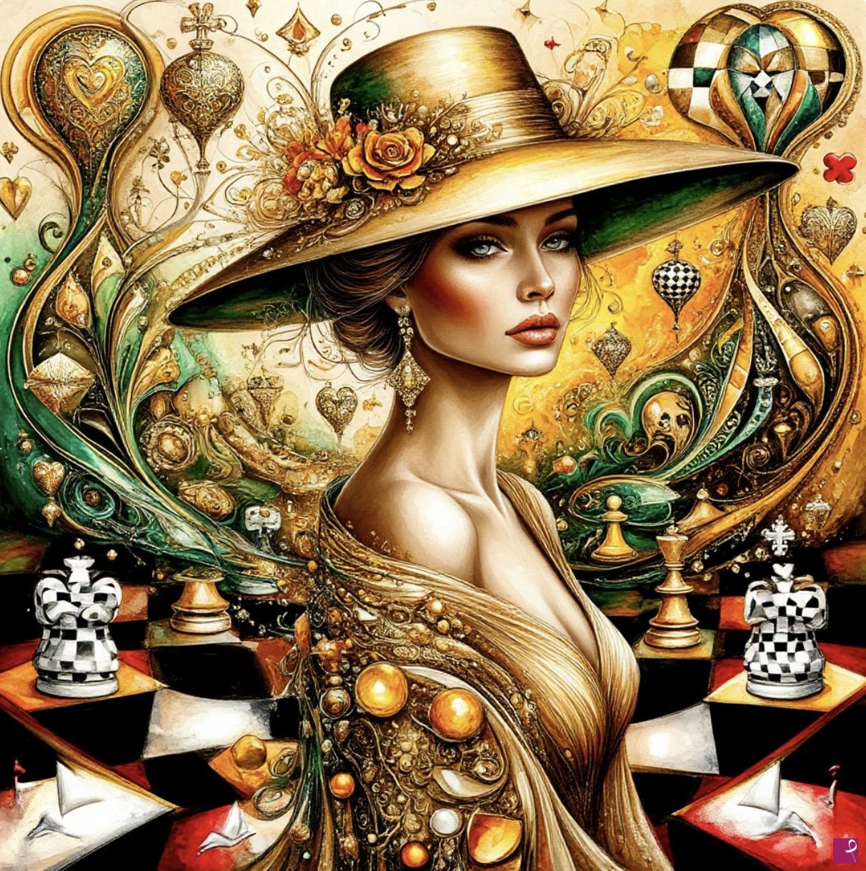 quadri in vendita online - Chess queen