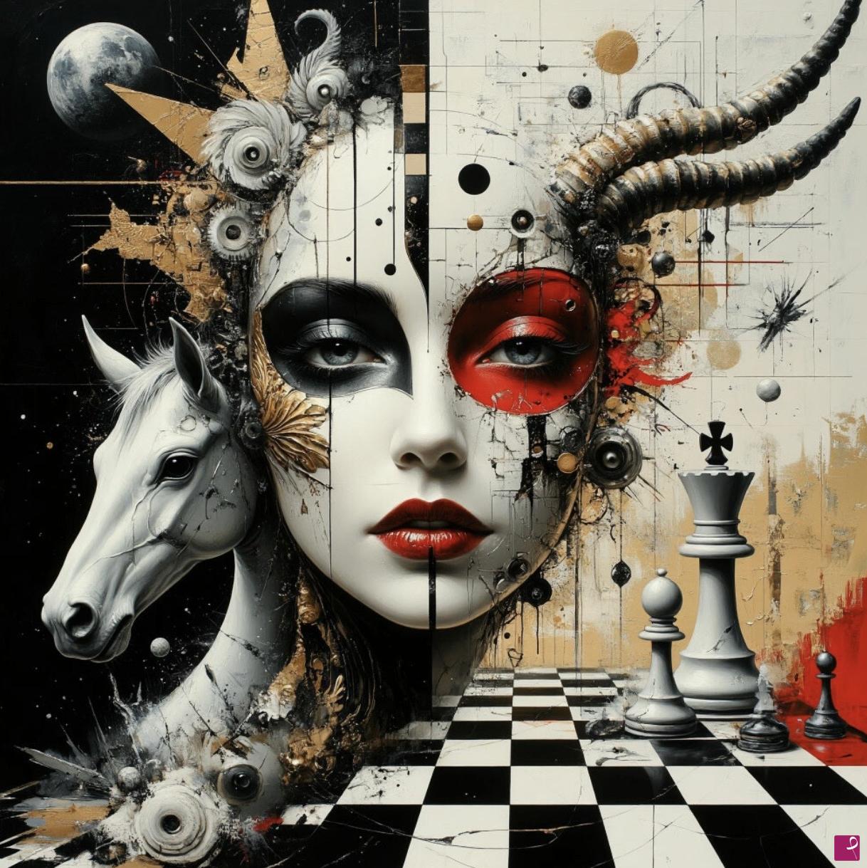 quadri in vendita online - Chess queen