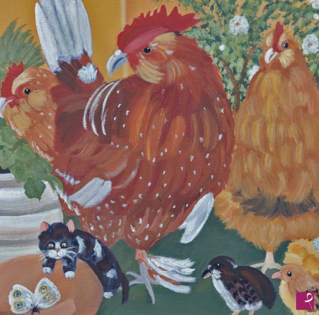 quadri in vendita online - Chickens