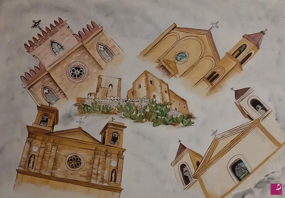 quadri in vendita online - Chiese di Misilmeri