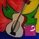 quadri in vendita online - chitarra con ali