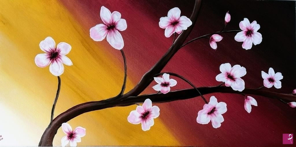 quadri in vendita online - Cigliegio di primavera 
