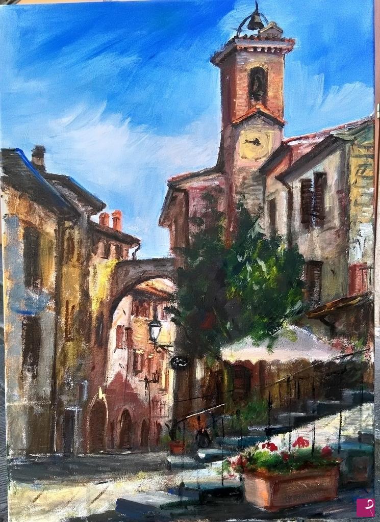 quadri in vendita online - Citerna plein air