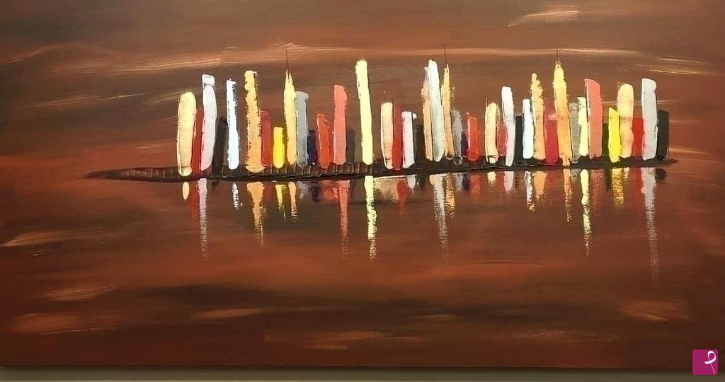 quadri in vendita online - Città e luci