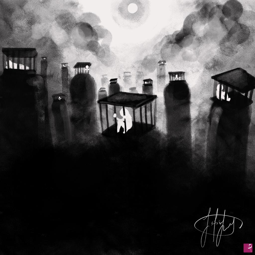 quadri in vendita online - Città fantasma