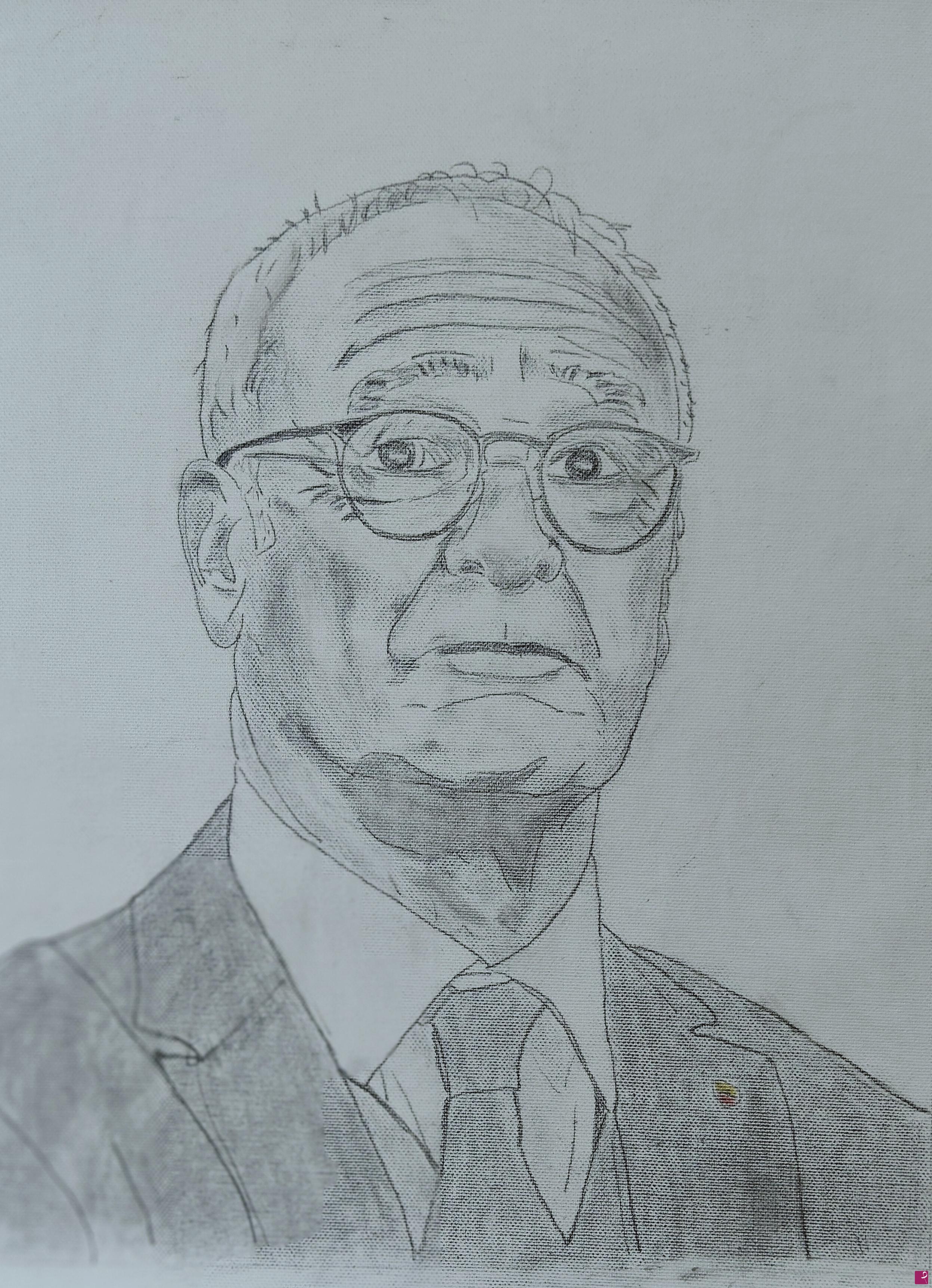 quadri in vendita online - Claudio Ranieri ex allenatore e dirigente A S. Roma