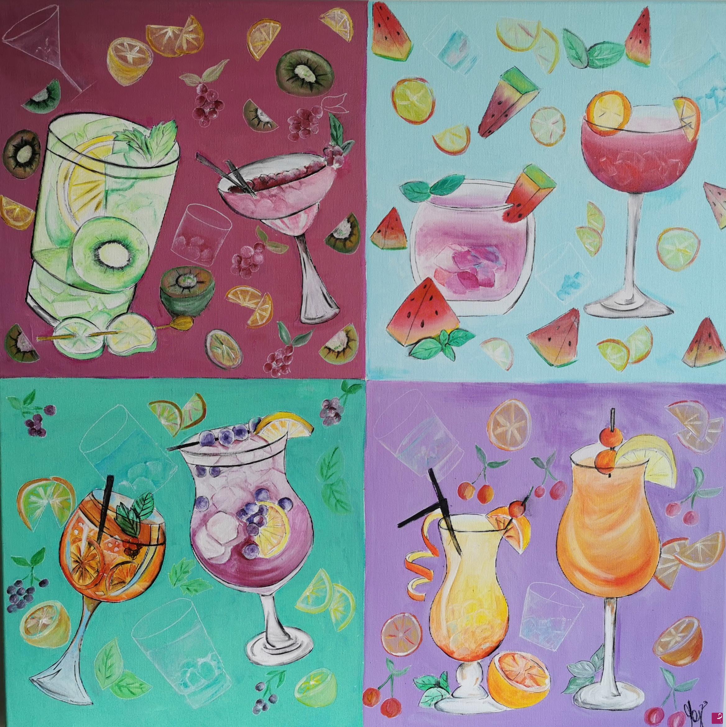 quadri in vendita online - Cocktail 