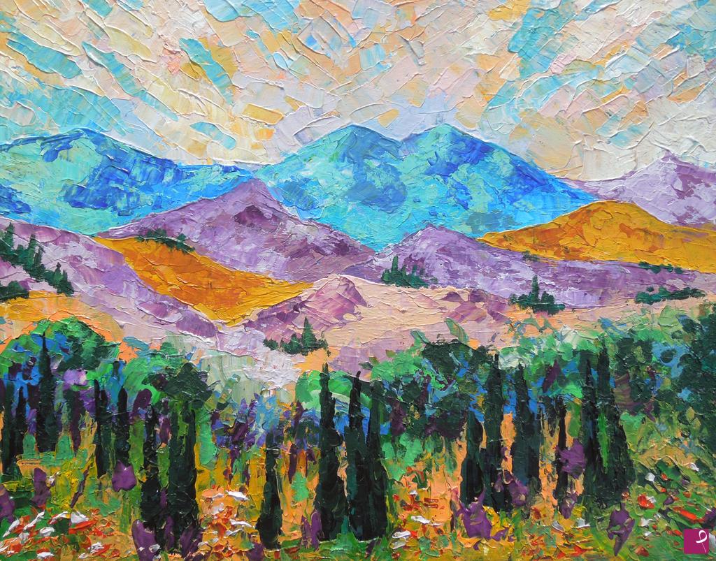 quadri in vendita online - Colline toscane - 151