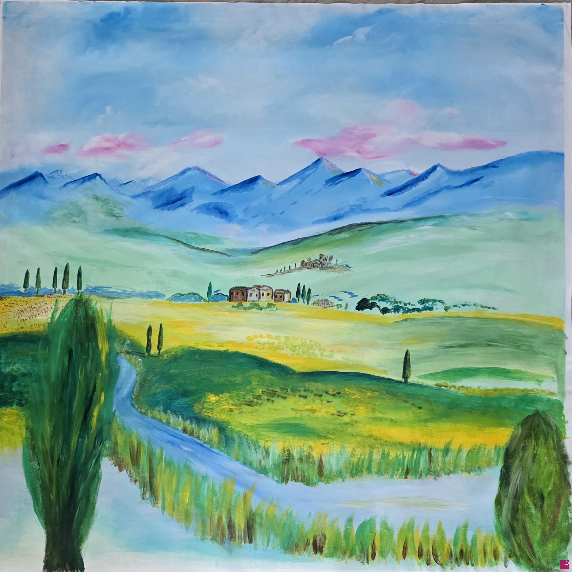 quadri in vendita online - Colline toscane