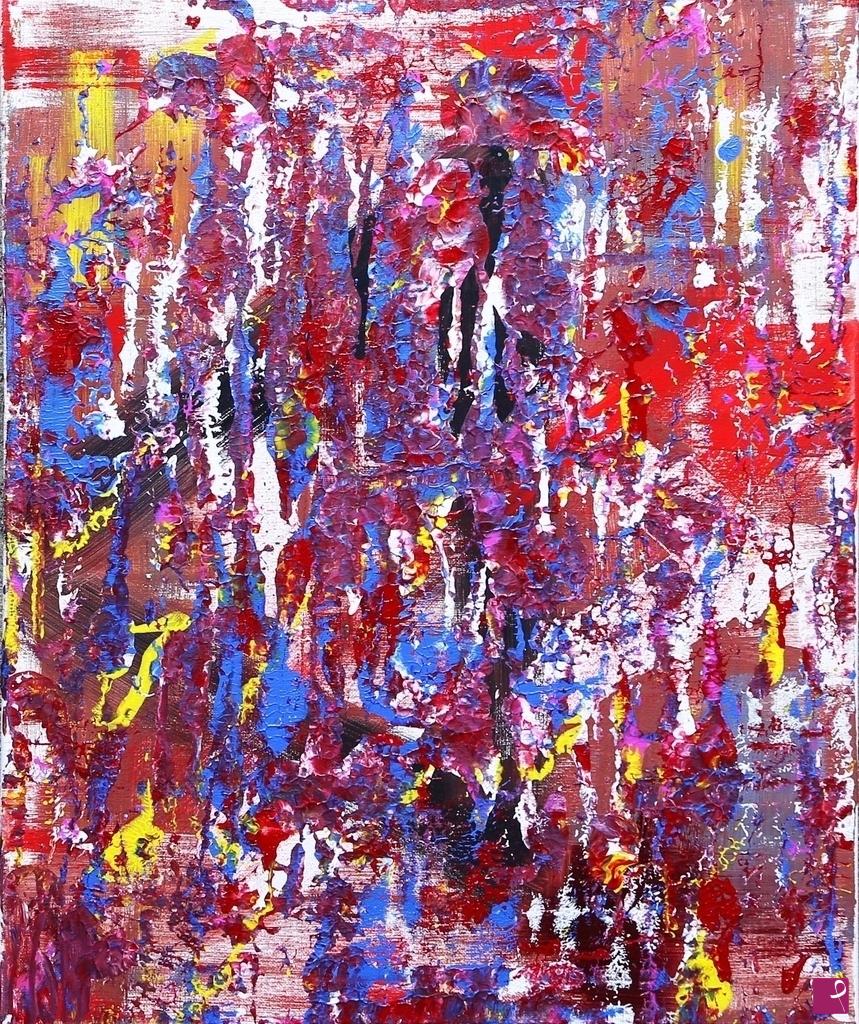quadri in vendita online - Colorful hell