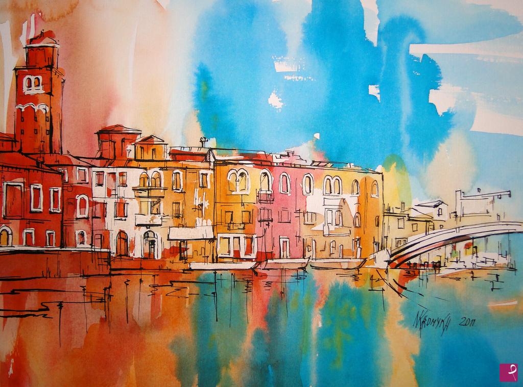 quadri in vendita online - colori di Venezia