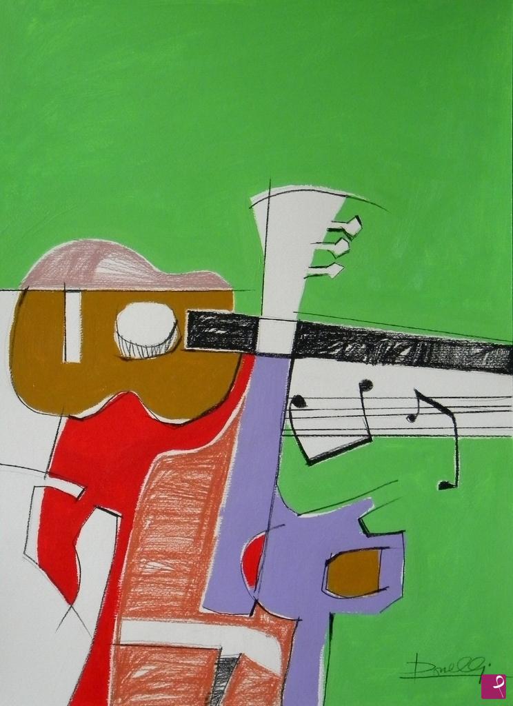 quadri in vendita online - Composition for guitar