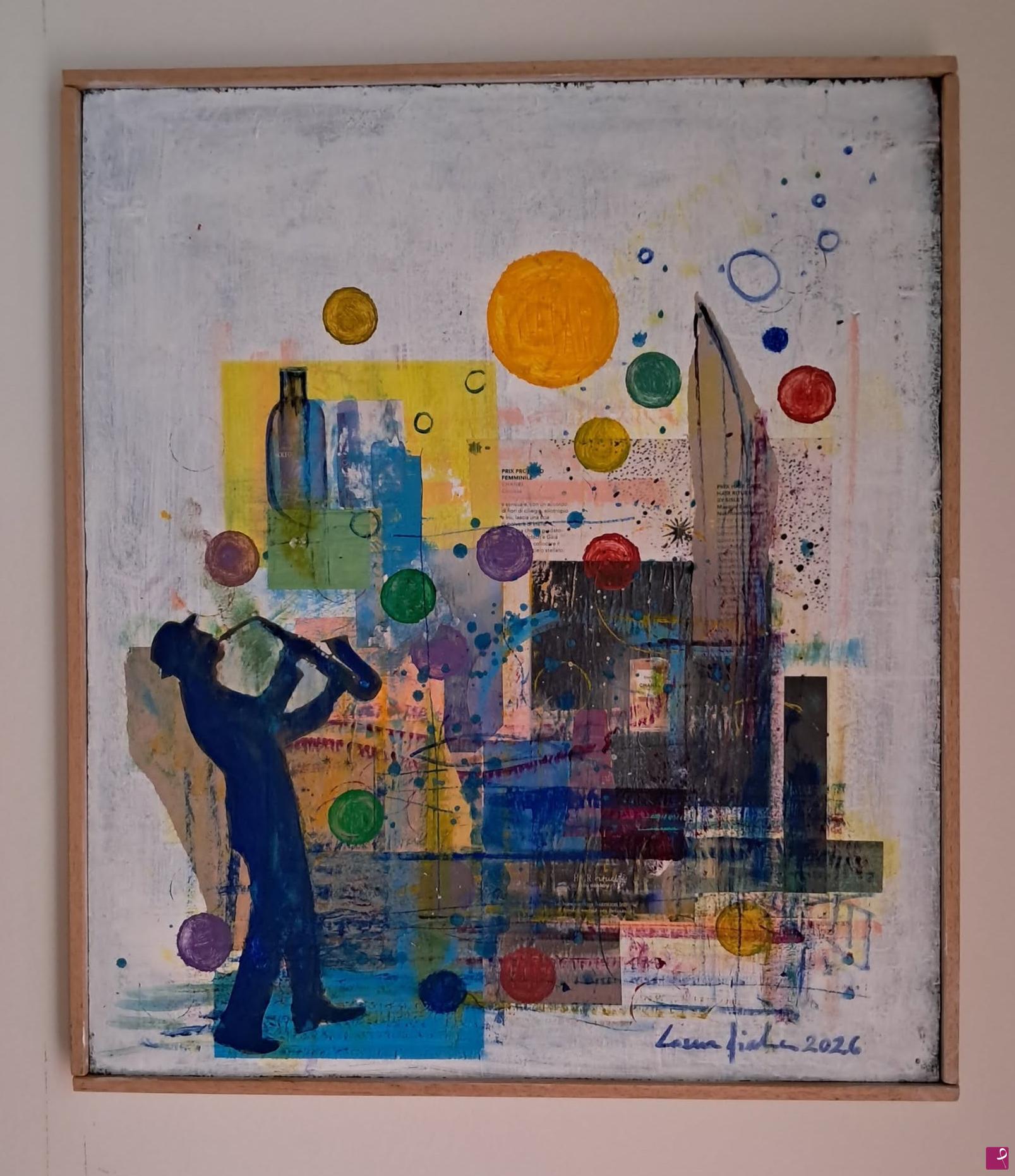 quadri in vendita online - Composition n.12  (City lights)