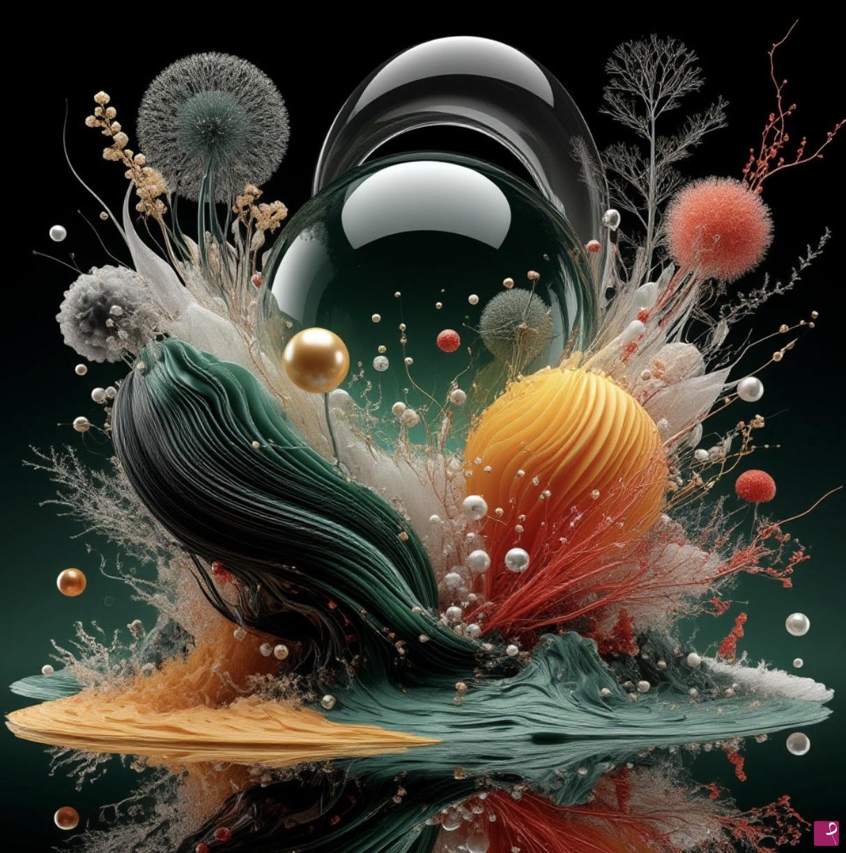 quadri in vendita online - Composition on glass