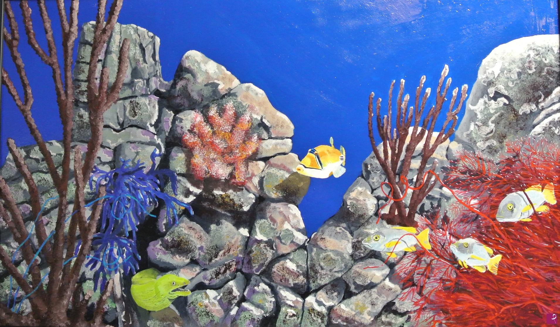 quadri in vendita online - Coral Life 7 - con elegante cornice
