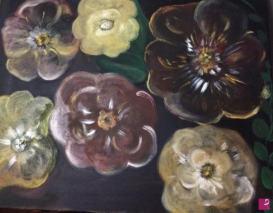 quadri in vendita online - Corolle di fiori