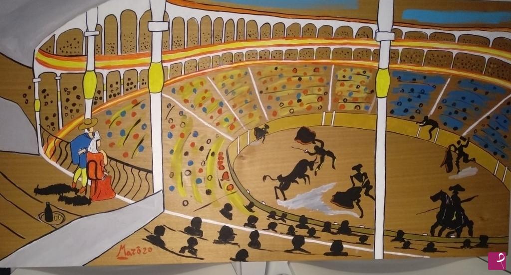 quadri in vendita online - corrida a Madrid