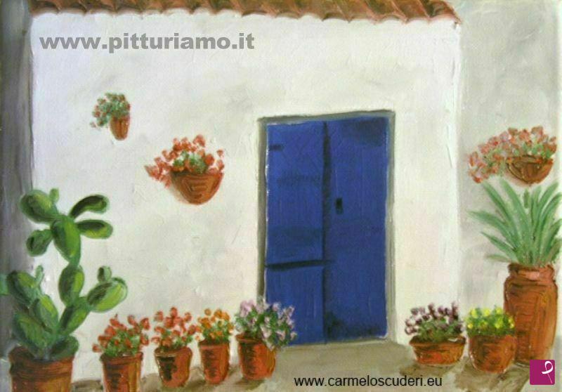 quadri in vendita online - Cortile