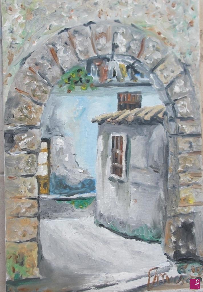 quadri in vendita online - Cortile 
