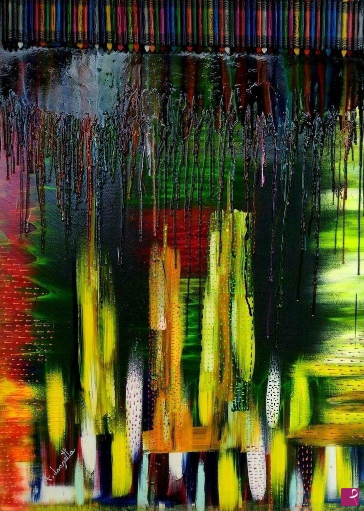 quadri in vendita online - Cosmic rain