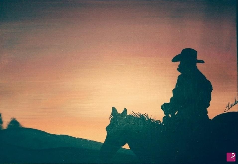 quadri in vendita online - Cowboy 2