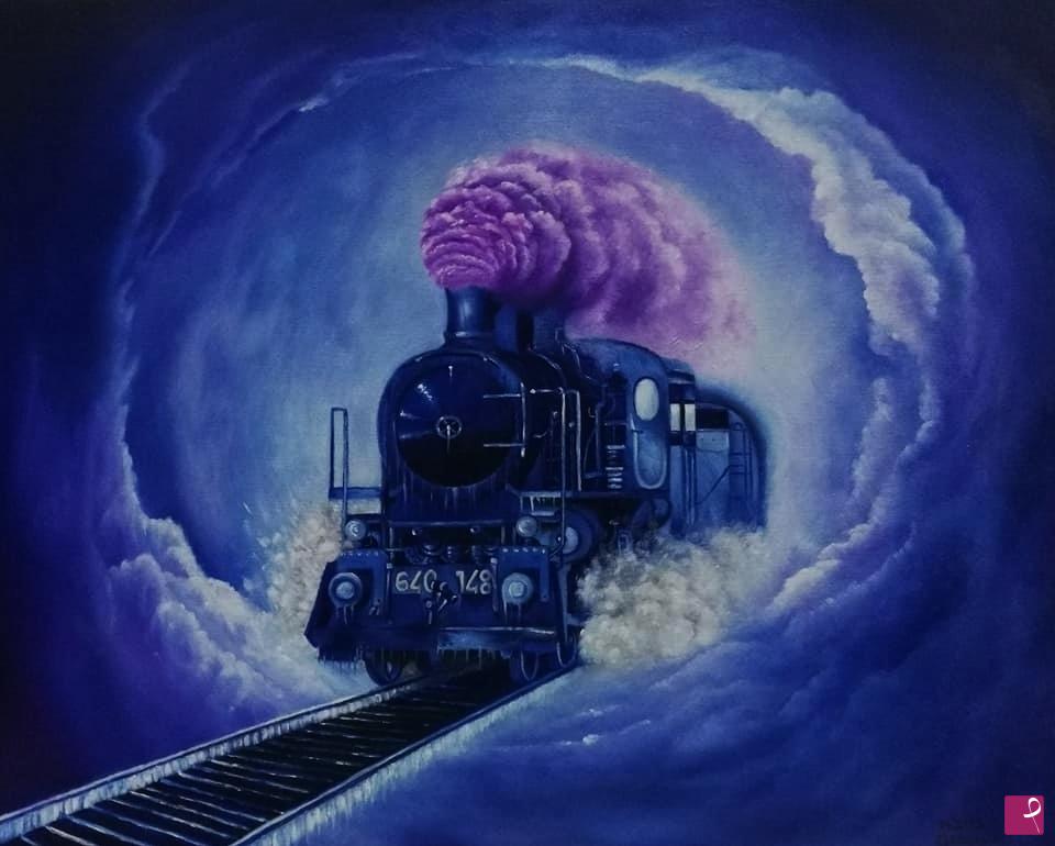 quadri in vendita online - Crazy train