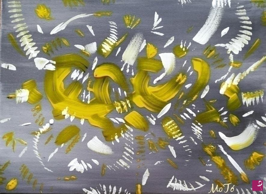 quadri in vendita online - CRAZY YELLOW
