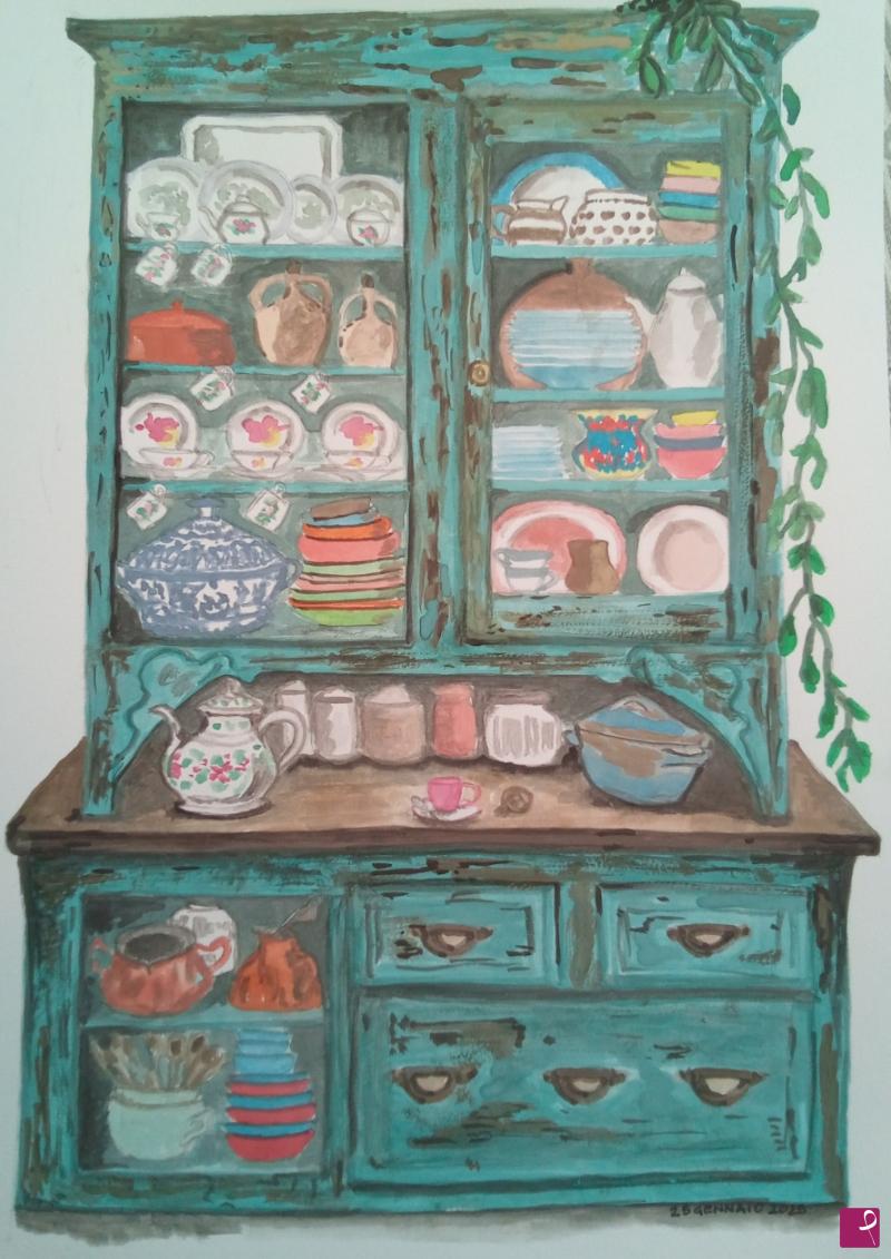 quadri in vendita online - Credenza Vintage