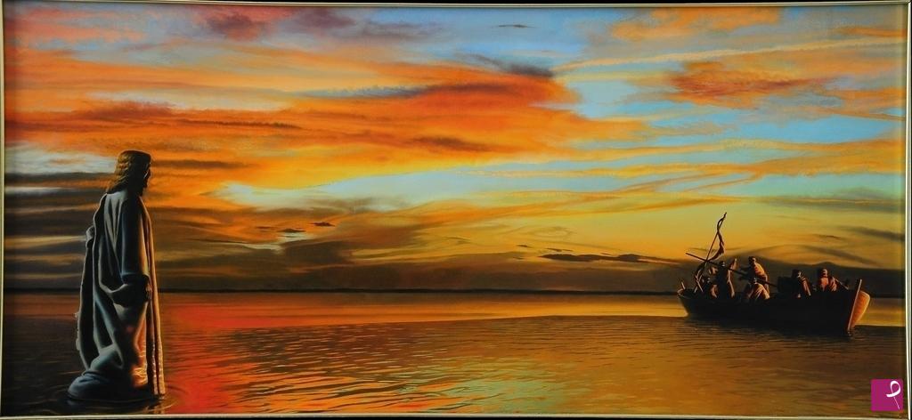 quadri in vendita online - Cristo cammina sulle acque/Jesus Walks on Water