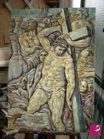 quadri in vendita online - Cristo con la Croce