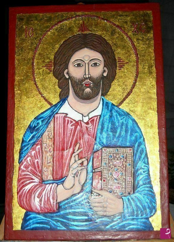 quadri in vendita online - Cristo Pantocratore
