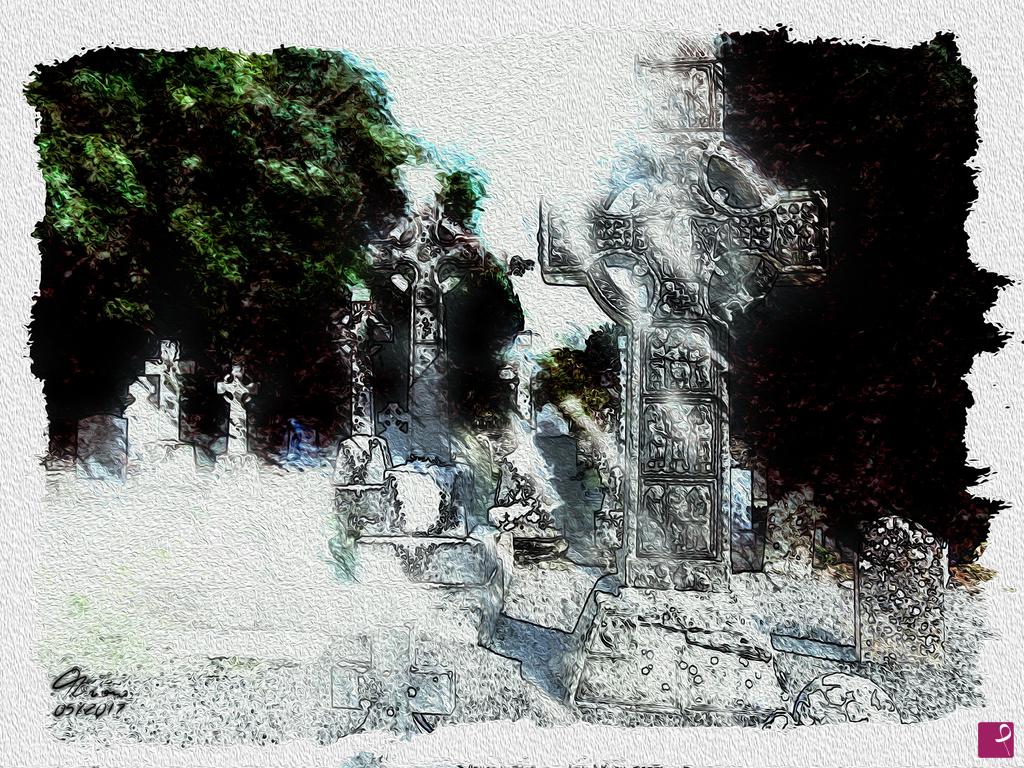quadri in vendita online - Croce Celtica a Monasterboice