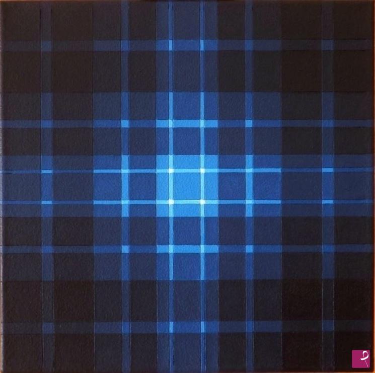 quadri in vendita online - Cromo-struttura in blu 4
