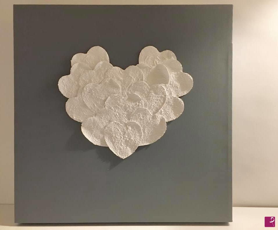 quadri in vendita online - Crumpled heart