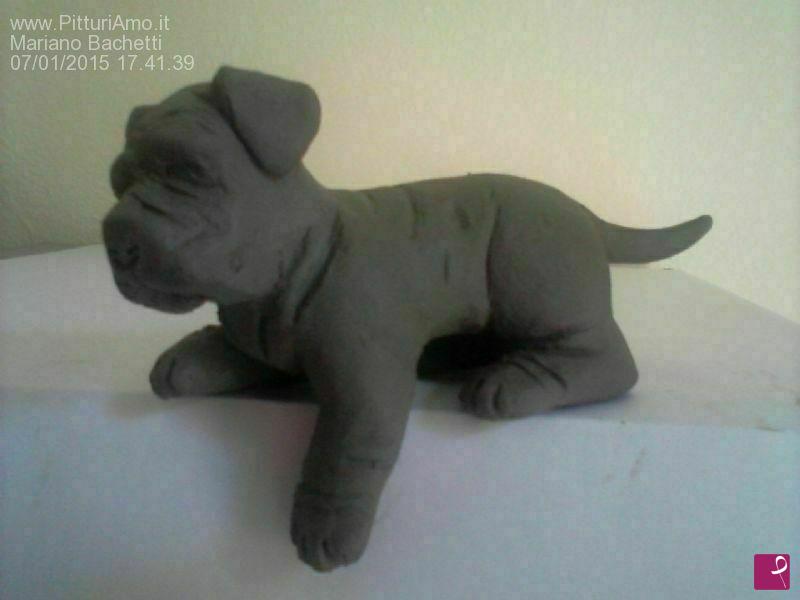 quadri in vendita online - Cucciolo Mastino Napoletano