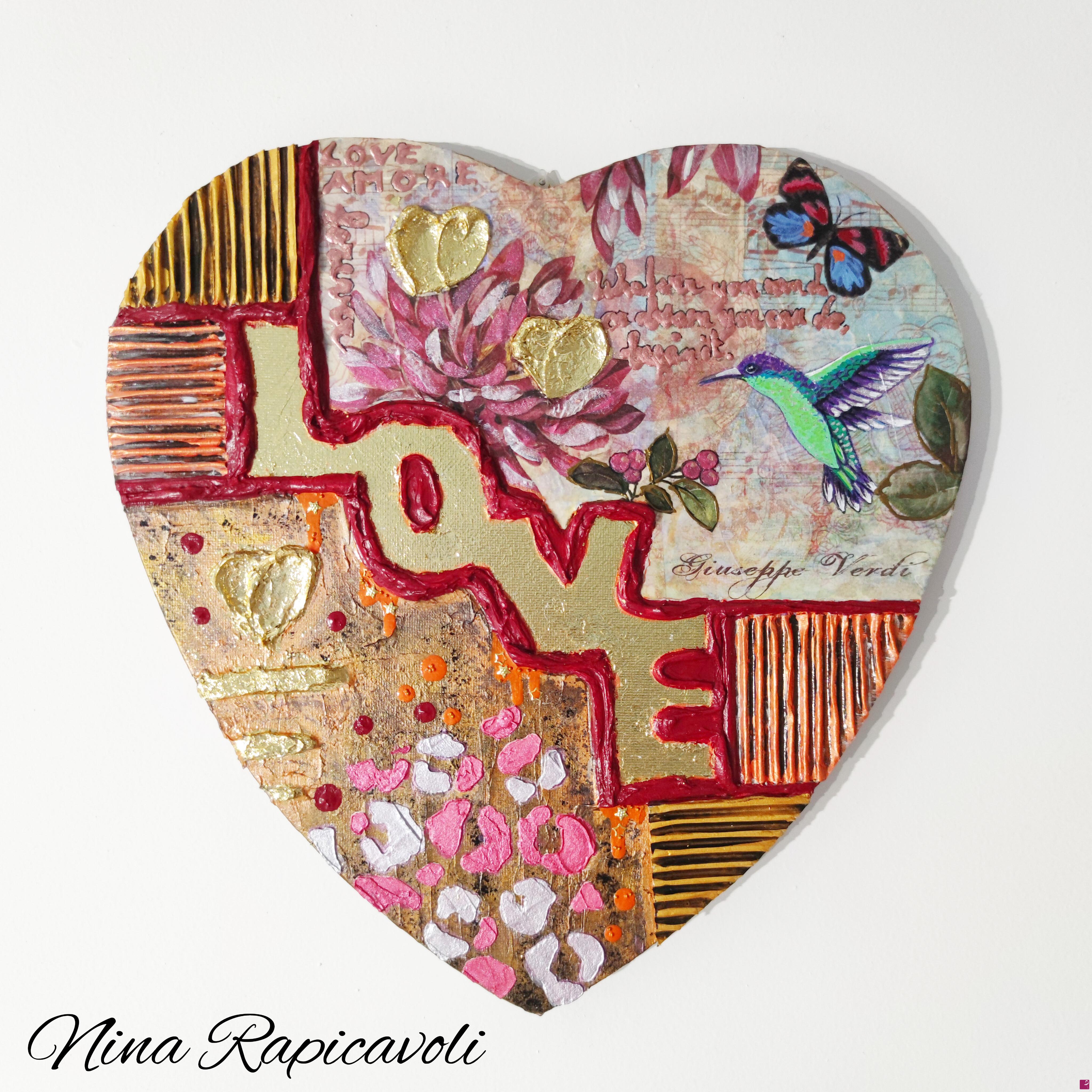 quadri in vendita online - Cuore love amore